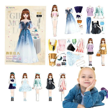 Magnetic Princess Dress-Up Dolls